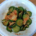 みぃくんのママ's cooksnap of when they made ちょっぴり残ったキムチで胡瓜の漬物.