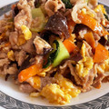 べるＬ＠ＮＩ's cooksnap of when they made ムーシーロー/豚肉とほうれん草の玉子炒め.