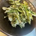 2kidsmama✿'s cooksnap of when they made 季節の味☆お茶の葉の天ぷら.