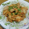 55才のおじさん's cooksnap of when they made レンジで時短！甘辛チキンのキムチーズ♡.
