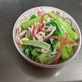 由芽15's cooksnap of when they made ５分で一品！小松菜とカニカマのサラダ.