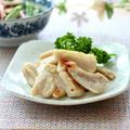 runa10's cooksnap of when they made やげん軟骨のにんにく白だし焼き.