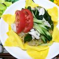 mamaRD's cooksnap of when they made 1玉で４人前！オムラーメンサラダ.
