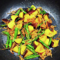 しーくれっと・らいふ's cooksnap of when they made サツマイモとしし唐の甘辛炒め.