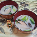 みかかめ's cooksnap of when they made 小松菜と椎茸の豆乳スープ❀白だし.
