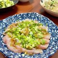 Superlittleboo's cooksnap of when they made イナダの和風カルパッチョ.