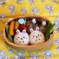 hime's cooksnap of when they made 幼稚園年中　うさぎちゃん　お弁当.