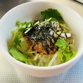 azbjbn's cooksnap of when they made 居酒屋サラダ再現♪激うまダレの大根サラダ.