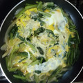 ゆか☆猫's cooksnap of when they made 新玉ねぎと小松菜の卵とじ.