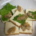 マロン豆太's cooksnap of when they made かりかり厚揚げ①金山寺味噌のせ.