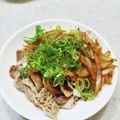 下っ端料理人's cooksnap of when they made 和風豚ロースステーキ☆新玉ポン酢ソース.