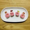 むぎちゃんkkt's cooksnap of when they made 簡単おせち☆かまぼこ飾り切り「紅白ばら」.
