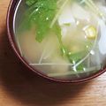 よるおそ's cooksnap of when they made 水菜と豆腐の簡単スープ.