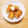 コムギ大好き's cooksnap of when they made 簡単おつまみ【チーズ竹輪のカレー焼き】.