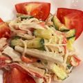 ちょこみ51's cooksnap of when they made ズッキーニとカニカマの胡麻マヨサラダ.