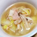cotton777's cooksnap of when they made お餅消費に☆白菜とベーコンの食べるスープ.