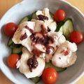 もずω's cooksnap of when they made 鶏むねで！つるりん水晶鶏の梅サラダ.