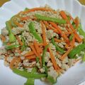 55才のおじさん's cooksnap of when they made ピーマンと人参の鶏ひき肉炒め.