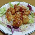 55才のおじさん's cooksnap of when they made 子供も大好き！ヤンニョムチキン.