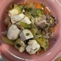 くまさんの給食室's cooksnap of when they made 豚バラ肉のすき煮風肉豆腐🐷⬜️🥬.