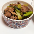 クックJPLPPJ☆'s cooksnap of when they made 小松菜と牛肉の焼肉のタレ和え.