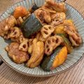 Ricy's cooksnap of when they made 鶏とカボチャれんこんの甘辛炒め煮.