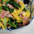 ナカミチ's cooksnap of when they made 小松菜と卵のオイスターソース炒め.