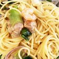 ぽんぽんぐ's cooksnap of when they made シーフードたっぷり☆和風ペペロンチーノ.