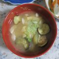 mmameco's cooksnap of when they made 茄子ときのこのお味噌汁.