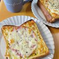 Ri→chan's cooksnap of when they made マスタードベーコンチーズトースト★ランチ.