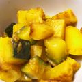 くま五郎's cooksnap of when they made ズッキーニとじゃが芋のサブジ.