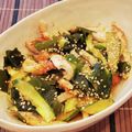 あーこ姐's cooksnap of when they made 竹輪とキュウリとワカメの辛味噌和え.