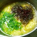 めぐ＊ぴぃ's cooksnap of when they made サッポロ一番塩ラーメンふのりネバネバ風.