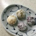 Ruriluru's cooksnap of when they made ピクニックにオススメ！カラフルおむすび.