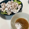 ぶちもに's cooksnap of when they made 自慢のつけダレで♡豚こま肉の冷しゃぶ.
