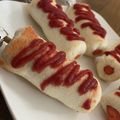 MULA's cooksnap of when they made 食パンで簡単☆揚げないチーズドッグ.