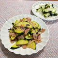 まこさんど's cooksnap of when they made ズッキーニとベーコン塩昆布炒め。お弁当に.
