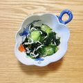 コムギ大好き's cooksnap of when they made きゅうりとシラスの三杯酢.