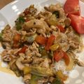 hakobetet's cooksnap of when they made 夏野菜と豚肉のあんかけ丼.