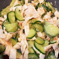 ねみねみ's cooksnap of when they made 和食の副菜☆長芋とささみの梅ゴママヨ和え.
