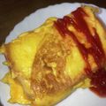 コバミツ's cooksnap of when they made 韓国発！ワンパンオムレツトースト.