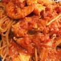 kuma_power's cooksnap of when they made 牛乳で簡単！エビのトマトクリームパスタ♪.