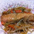 pokopapa's cooksnap of when they made 失敗知らずな♪鮭のちゃんちゃん焼き.