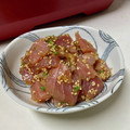 卯月のうさぎ２０１４'s cooksnap of when they made 簡単！焼き肉のたれdeマグロのユッケ風♪.