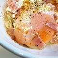 ☆やすえ☆'s cooksnap of when they made ベーコンエッグうどん.