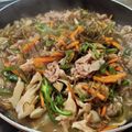 ｸﾏﾘｴ's cooksnap of when they made 切り昆布・豚こま・舞茸・甘辛炒め煮.