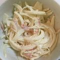 ちゃーりーWKY's cooksnap of when they made 新玉ねぎとカニカマのレモンマヨサラダ.