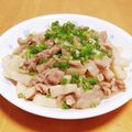 ドルフィンサーモン's cooksnap of when they made めんつゆで♪豚バラと長いもの煮物.