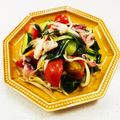 あっこ姉's cooksnap of when they made 蛸と胡瓜とトマトと新玉ねぎの中華風マリネ.