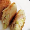 ぴっちぃ♪'s cooksnap of when they made 簡単お弁当　キャベツとハムチーの春巻き.